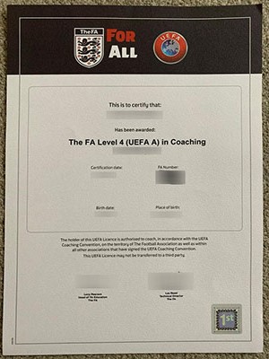 How long does to obtain a fake FA level 4 in Coachi