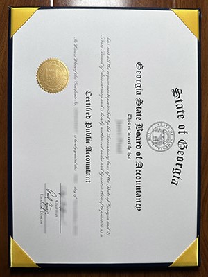 Buy fake State of Georgia CPA certificate, order CP