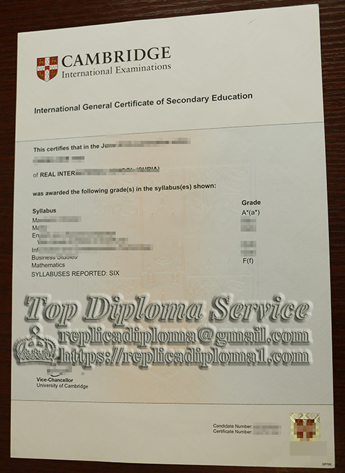 fake IGCSE certificate, buy fake diploma
