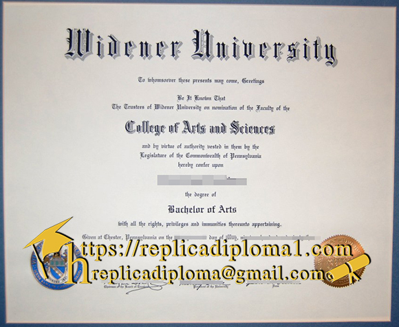 fake widener university degree