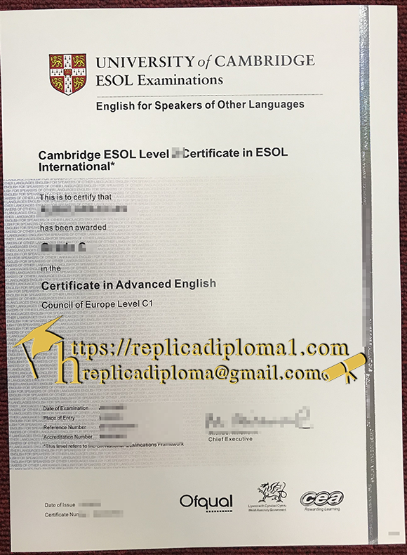 ESOL certificate
