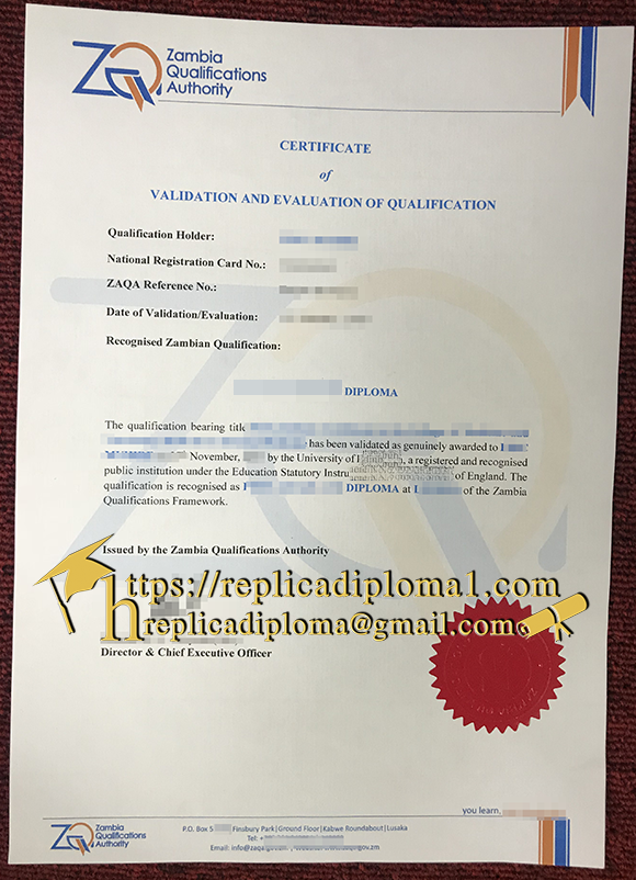 zambia qualifications certificate