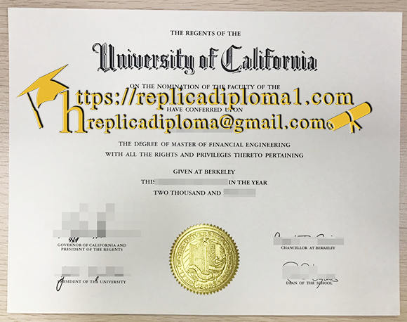 UC Berkeley degree sample from replicadiploma1.com