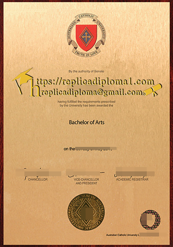 ACU degree certificate sample from replicadiploma1.com