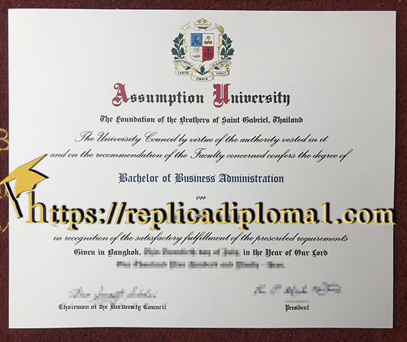 Assumption University diploma