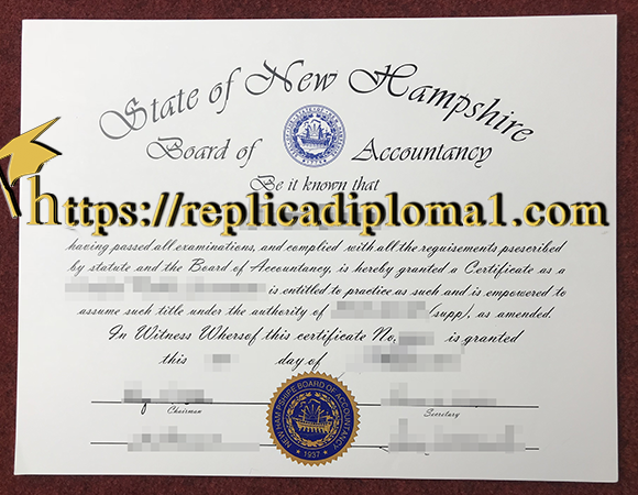 state of hampshire cpa certificate