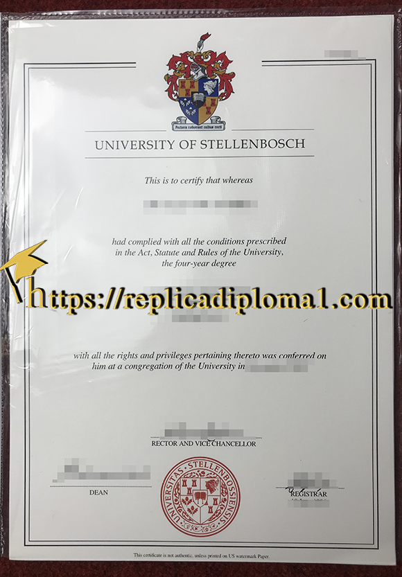 diploma of University of Stellenbosch