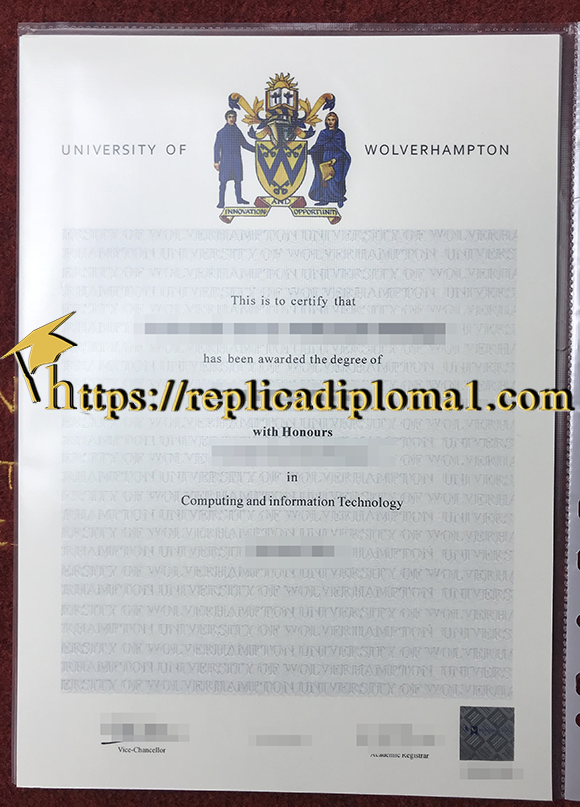 replica University of Wolverhampton degree