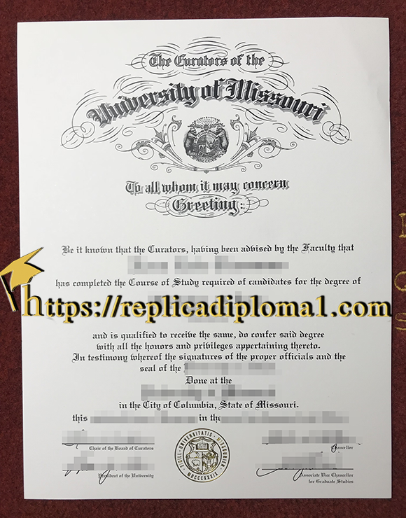University of Missouri degree, MU diploma