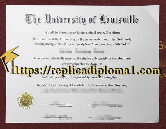University of Louisville diploma, UofL degree