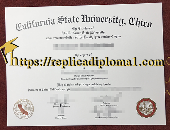 CSU Chico diploma, California State University, Chico degree