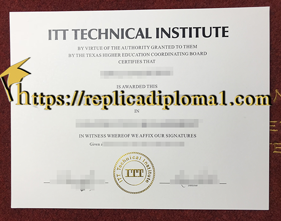 ITT Technical Institute diploma