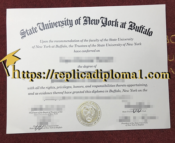 State University of New York at Buffalo diploma, UB degree