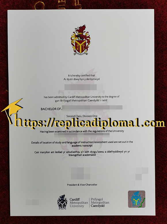 Cardiff Metropolitan University diploma