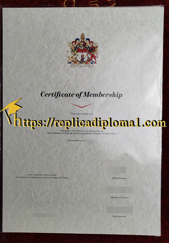 ICAEW Membership Certificate
