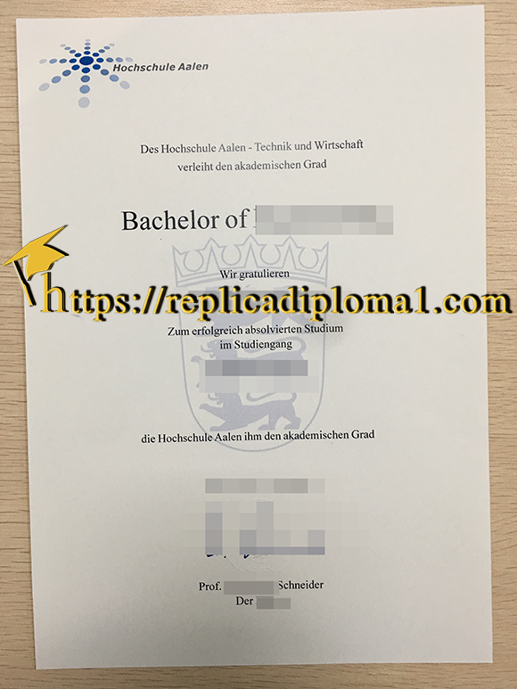 Hochschule Aalen diploma