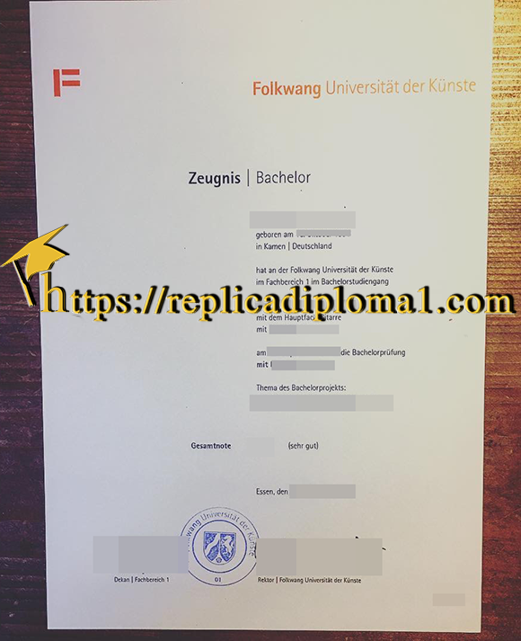 Folkwang Universität der Künste Diploma