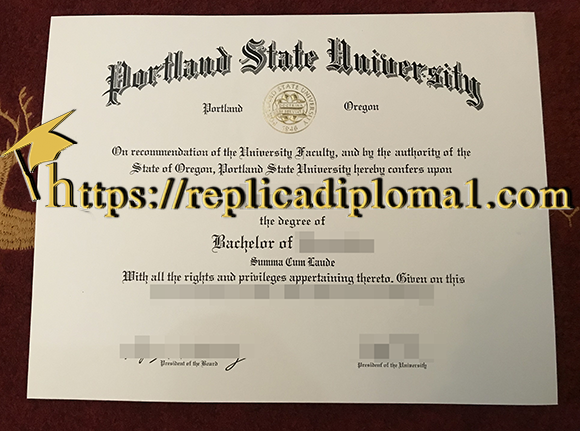 PSU diploma, Portland State University degree