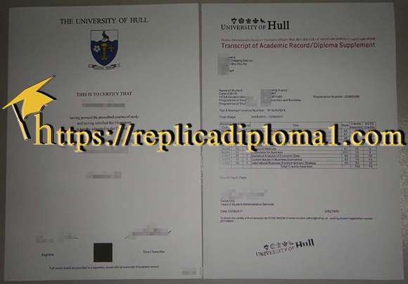 University of Hull degree, University of Hull transcript