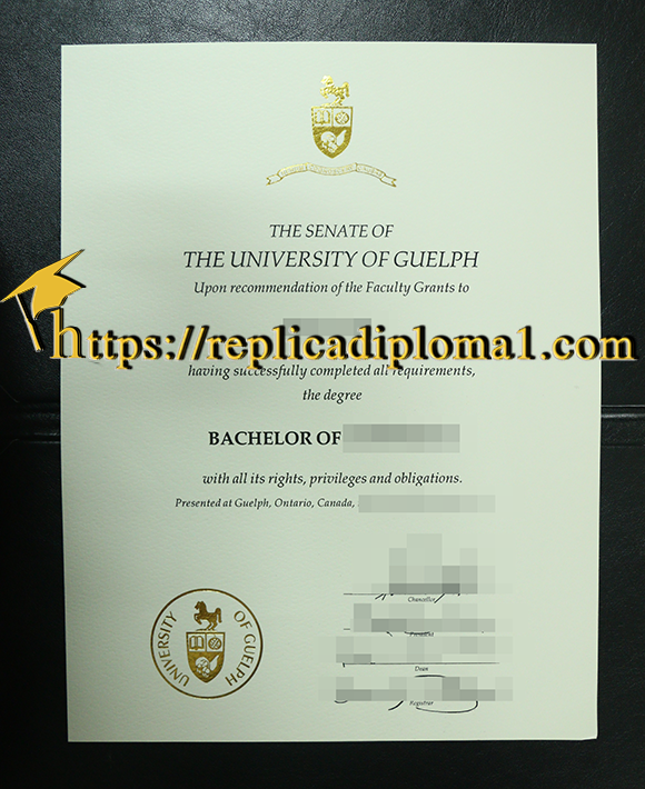 U of G degree, University of Guelph diploma