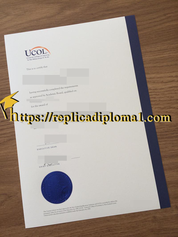 UCOL diploma, Universal College of Learning degree