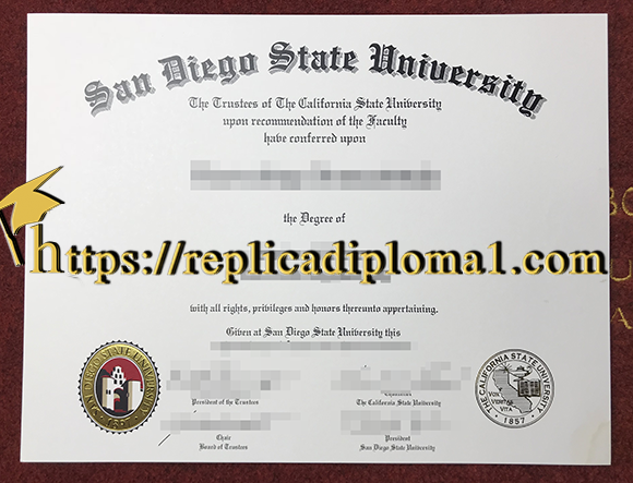 San Diego State University degree, SDSU diploma