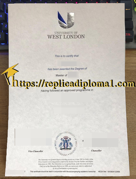 University of West London Degree, UWL diploma
