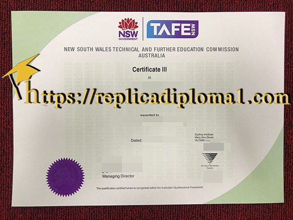 TAFE certificate